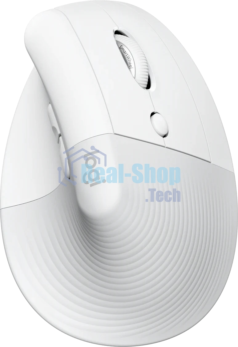 Мышь беспроводная Logitech Lift Vertical Ergonomic белый/PALE GREY (4000dpi 6but) (910-006480)