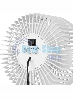 Вентилятор Energy EN-0625 белый, настольный, 2,5 Вт, 1 скорость, 13 см, питание от USB