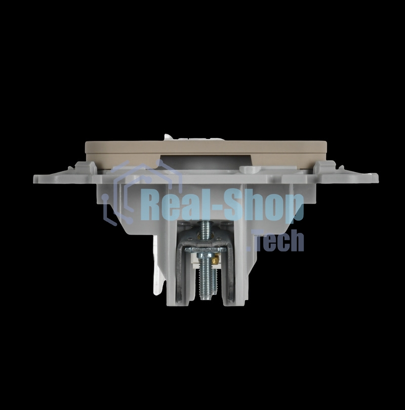 Розетка 2-местная RJ45/TV категория 5Е UTP РКТВ5е-2-0-ФлЛ льняной FLITE