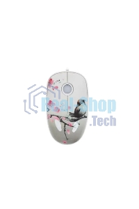 Мышь проводная Qumo Office M43 Serenity белый, 1000 dpi, USB, кнопки - 3