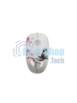 Мышь проводная Qumo Office M43 Serenity белый, 1000 dpi, USB, кнопки - 3