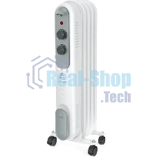 Обогреватель масляный Royal Clima ROR-P5-1000M (5 секций) белый, 1000 Вт, 10 м2, термостат