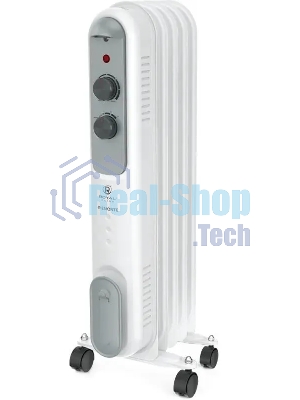 Обогреватель масляный Royal Clima ROR-P5-1000M (5 секций) белый, 1000 Вт, 10 м2, термостат