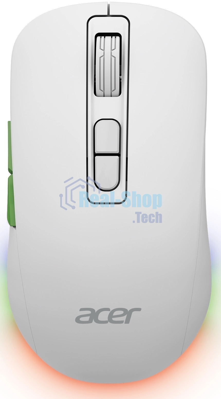 Мышь беспроводная Acer OMR311 белый, 2400 dpi, радиоканал, Bluetooth, USB, кнопки - 7
