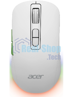 Мышь беспроводная Acer OMR311 белый, 2400 dpi, радиоканал, Bluetooth, USB, кнопки - 7