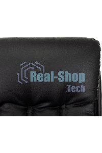 Кресло офисное Бюрократ T-9932W-CF-Eco черный, эко.кожа, на ножках, дерево