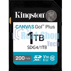 Флеш карта SDXC 1Tb Kingston SDG4/1Tb Canvas Go! Plus w/o adapter