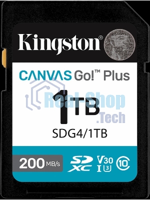 Флеш карта SDXC 1Tb Kingston SDG4/1Tb Canvas Go! Plus w/o adapter