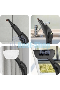 Пароочиститель напольный Kitfort КТ-9186 2000Вт салатовый/черный