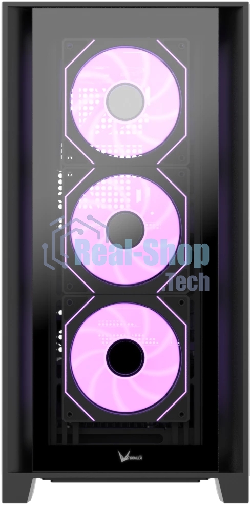 Компьютерный корпус AeroCool/Formula Air Power G8 Floe черный без БП ATX 2xUSB 3.0 1xUSB3.1 audio bott PSU