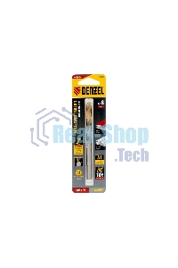 Сверло спиральное по металлу Denzel 8 x 117мм, Р6М5, Golden Tip
