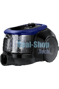 Пылесос Samsung VC18M21B0S2 синий, 380/1800 Вт, уборка сухая, пылесборник контейнер 1.5 л