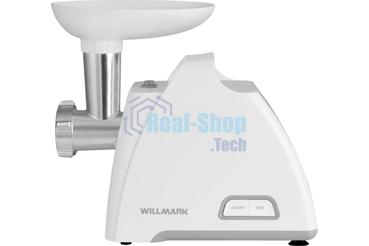 Мясорубка электрическая Willmark WMG-2083W (2200 Вт, 2 решетки.,реверс,гар.2 года,белый)