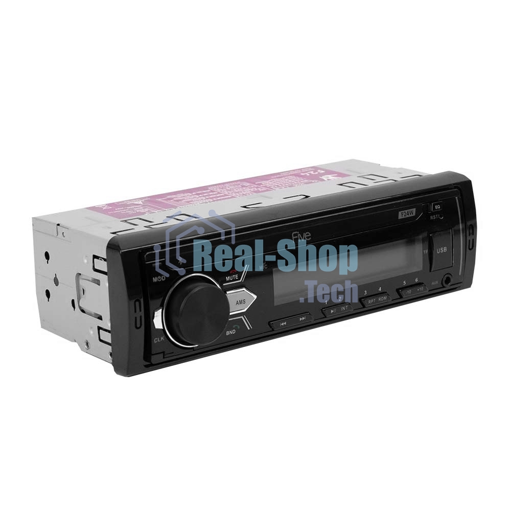 Автомагнитола FIVE F-24W, 1 DIN, Bluetooth, USB Type-A, AUX