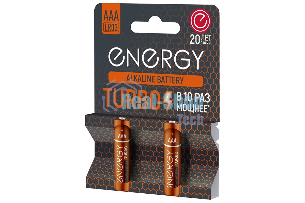 Батарейка алкалиновая Energy Turbo LR03/2B (АAА)
