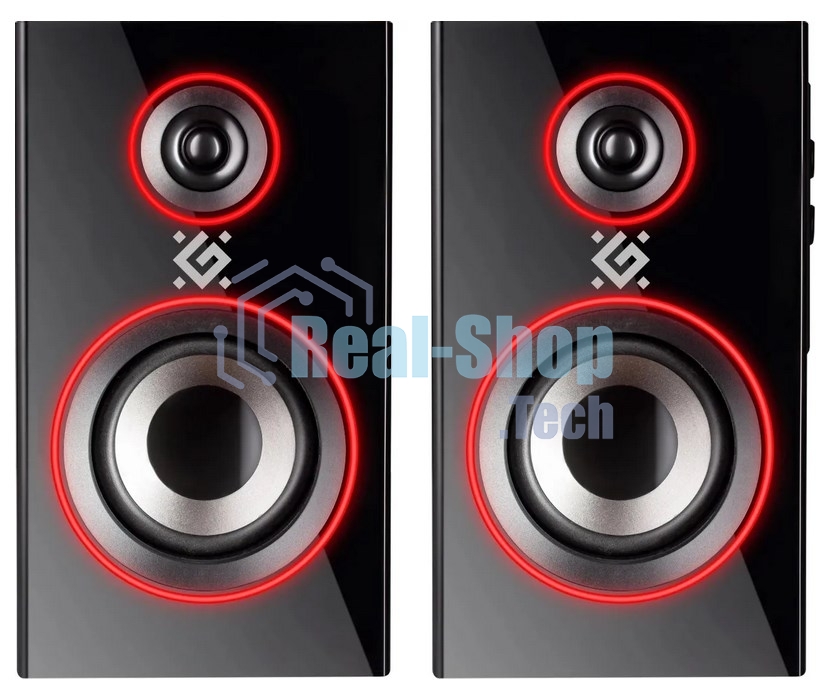 Акустическая система Defender SOLAR 20 черный 2.0