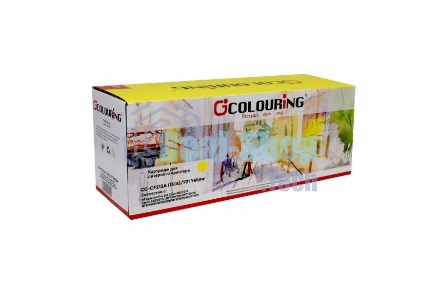 Картридж лазерный Colouring CG-CF212A (131A)/731 желтый (1800 стр.) для HP LaserJet Pro 200 Color M251/276 Canon i-SENSYS LBP7110CW/LBP7100CN/MF8280CW/MF8250CN/MF8230CN/MF8210CN
