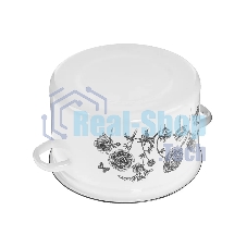 Кастрюля Appetite 1с15с/1 JE TAIME с крышкой, эмалированная сталь, цилиндрическая 1,5 л