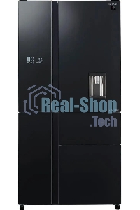Холодильник Sharp SJWX99ABK серый, трехкамерный морозилка снизу 423/179л