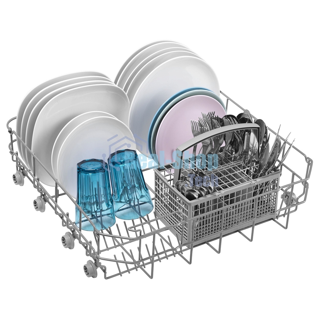 Встраиваемая посудомоечная машина HOMSair DW64E, серебристый, 59.8 см, 12 компл., 49 дБ, класс A++