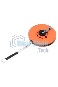 Рулетка геодезическая Sparta 30 м х 12,5 мм, лента ПВХ, закрытый круглый корпус