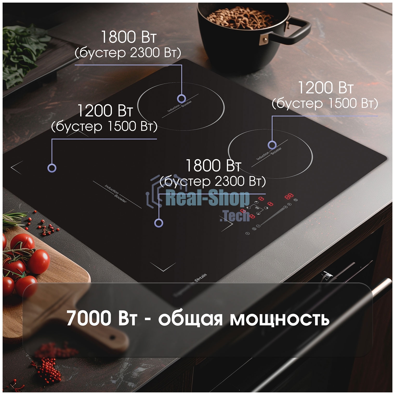 Индукционная варочная панель Zigmund & Shtain CI 46.6 B независимая, черный