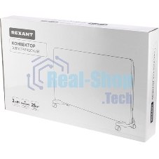 Конвектор электрический Rexant 60-0098, белый, 2000 Вт, 25 м2, механический термостат