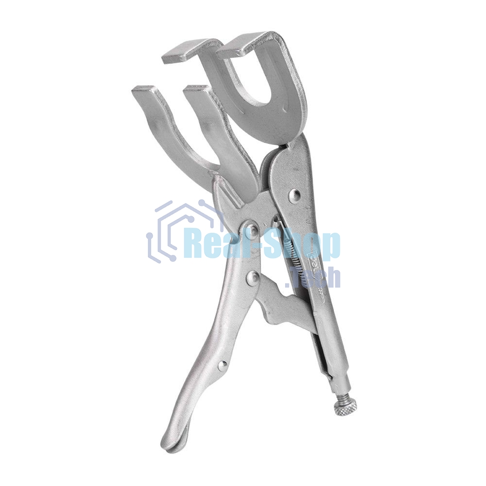 Зажимные клещи для сварки Deli DL20017 230мм, регулировочный винт