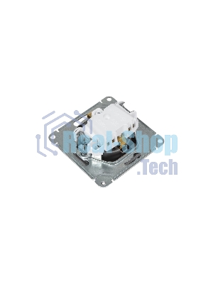 Механизм розетки 1-м СП AtlasDesign 16А IP20 с заземл. защ. шторки с крышкой сталь SchE ATN000946