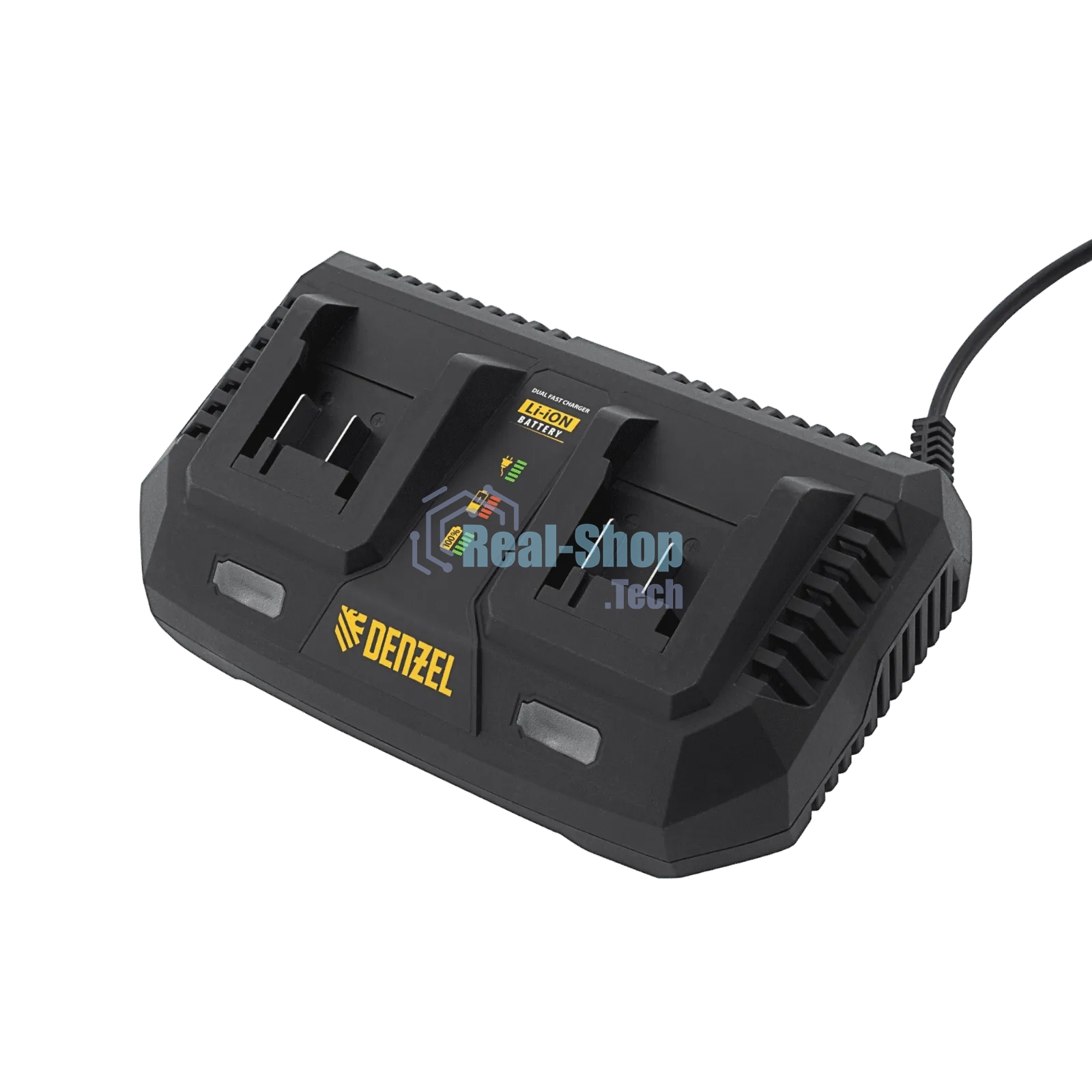 Устройство зарядное для аккумуляторов Denzel IBC-18-3.0-2, Li-Ion, 18В, 3,0 А, для двух батарей