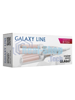 Щипцы для завивки волос Galaxy Line GL4667 белый/бежевый, 10 мм, 180 °C, 1 режим