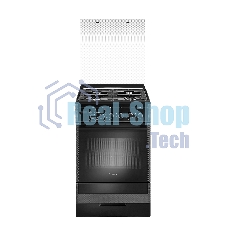 Комбинированная плита Gefest ПГЭ 5302-04 0046 черный