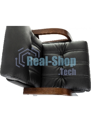 Кресло Бюрократ T-9932W-CF-Eco черный, экокожа