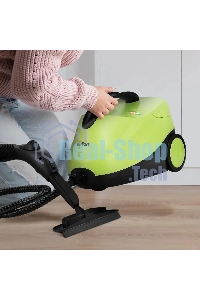 Пароочиститель напольный Kitfort КТ-9186 2000Вт салатовый/черный