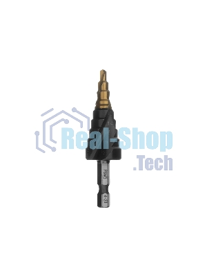 Сверло ступенчатое Denzel 4-6-8-10-12-14-16-18-20 мм, Р6М5, 6-гр. хвостовик