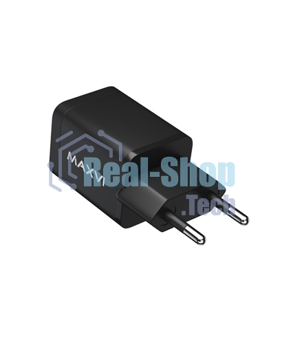 Сетевое зарядное устройство Maxvi A202 2хUSB 2А 10W, черный