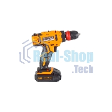 Дрель-шуруповерт аккумуляторная Вихрь ДА-18Л-2КC 72/14/34, Аккумуляторная, 18В, 2 АКБ, Кейс