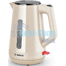 Чайник электрический Bosch TWK1M127 бежевый, 1.7 л, 2400 Вт