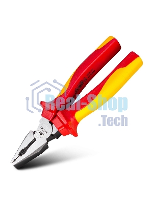 Плоскогубцы Deli DL512006 диэлектрические комбинированные, 160 мм, сталь Cr-V, сертификат VDE для работ под напряжением до 1000 В