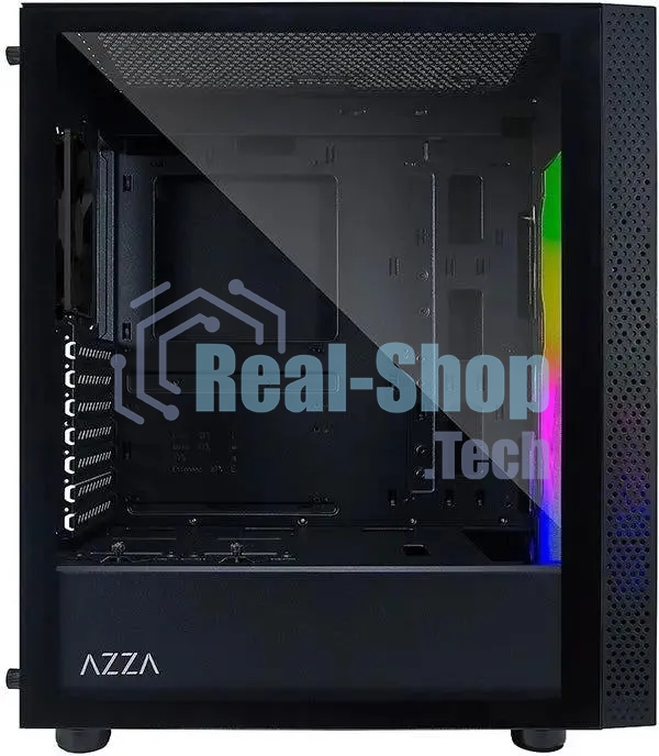 Компьютерный корпус Azza Celesta F черный без БП ATX 5x120мм 5x140мм 2xUSB 2.0 1xUSB 3.0 audio bott PSU