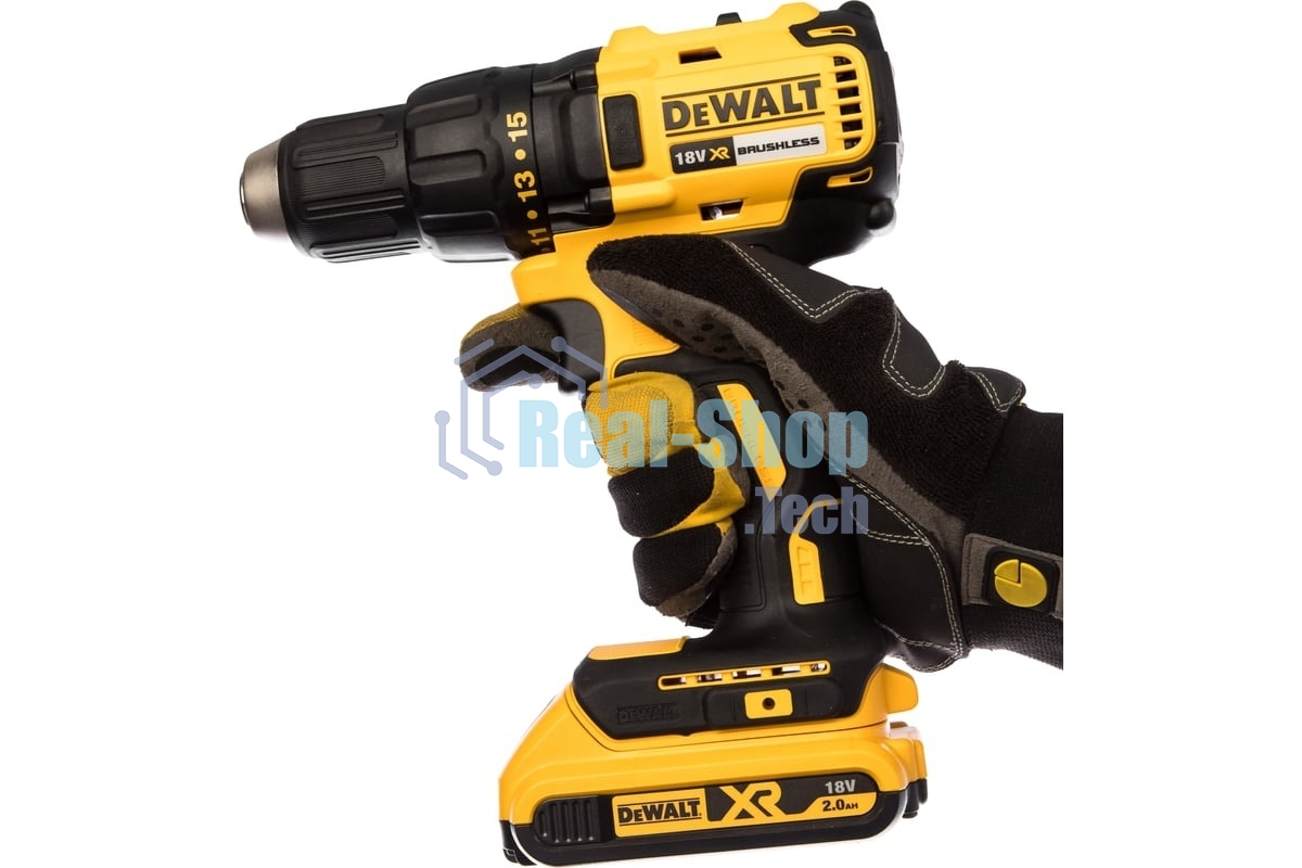 Аккумуляторная безударная бесщеточная дрель - шуруповерт XR DeWalt DCD777D2T-QW
