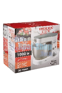 Миксер планетарный Delta LUX DE-7900Р белый с серым: 1000 Вт,чаша из нерж.стали-3,5л (2)