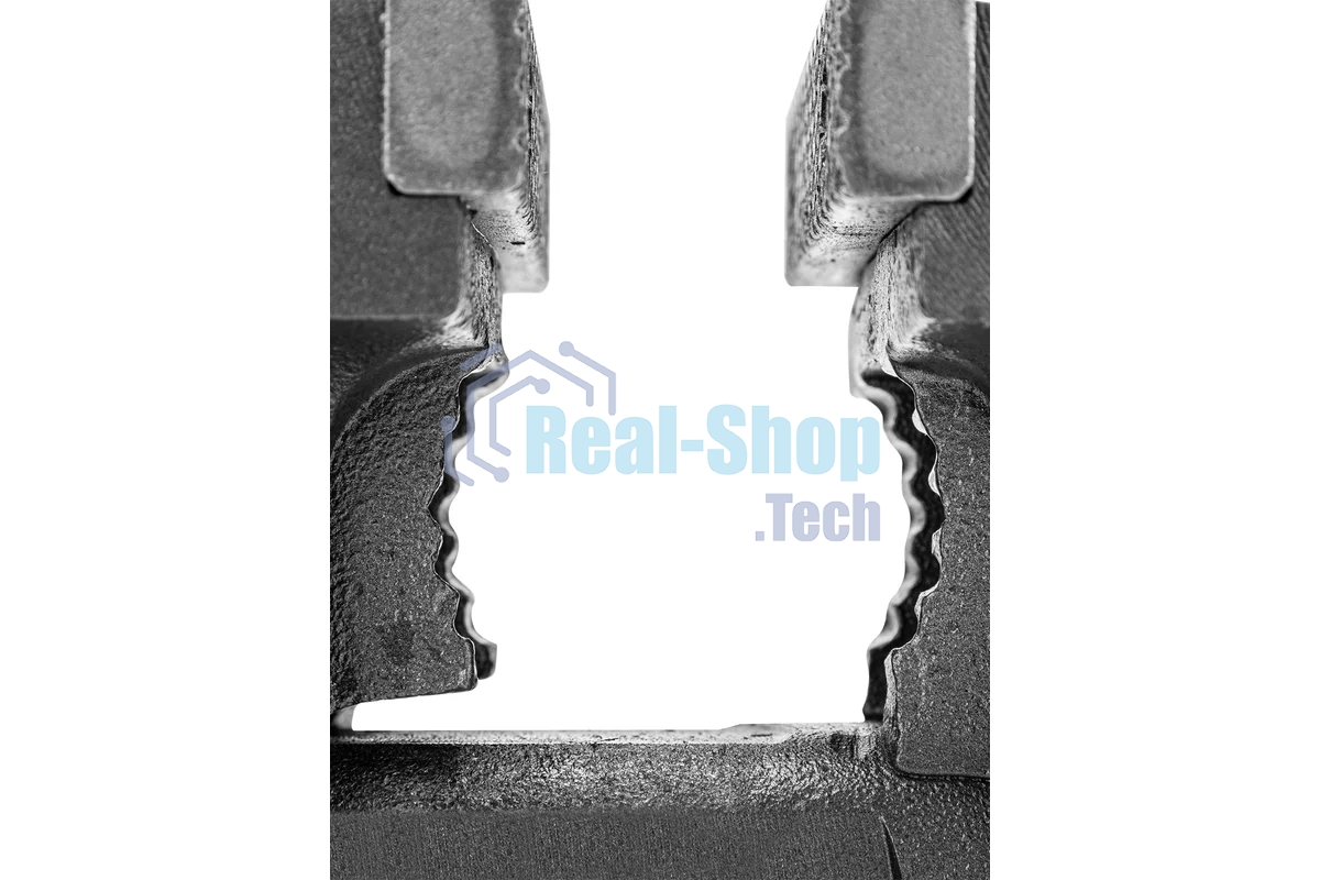 Тиски слесарные Denzel BVH-125, 125 мм, поворотные, стальная направляющая, с наковальней