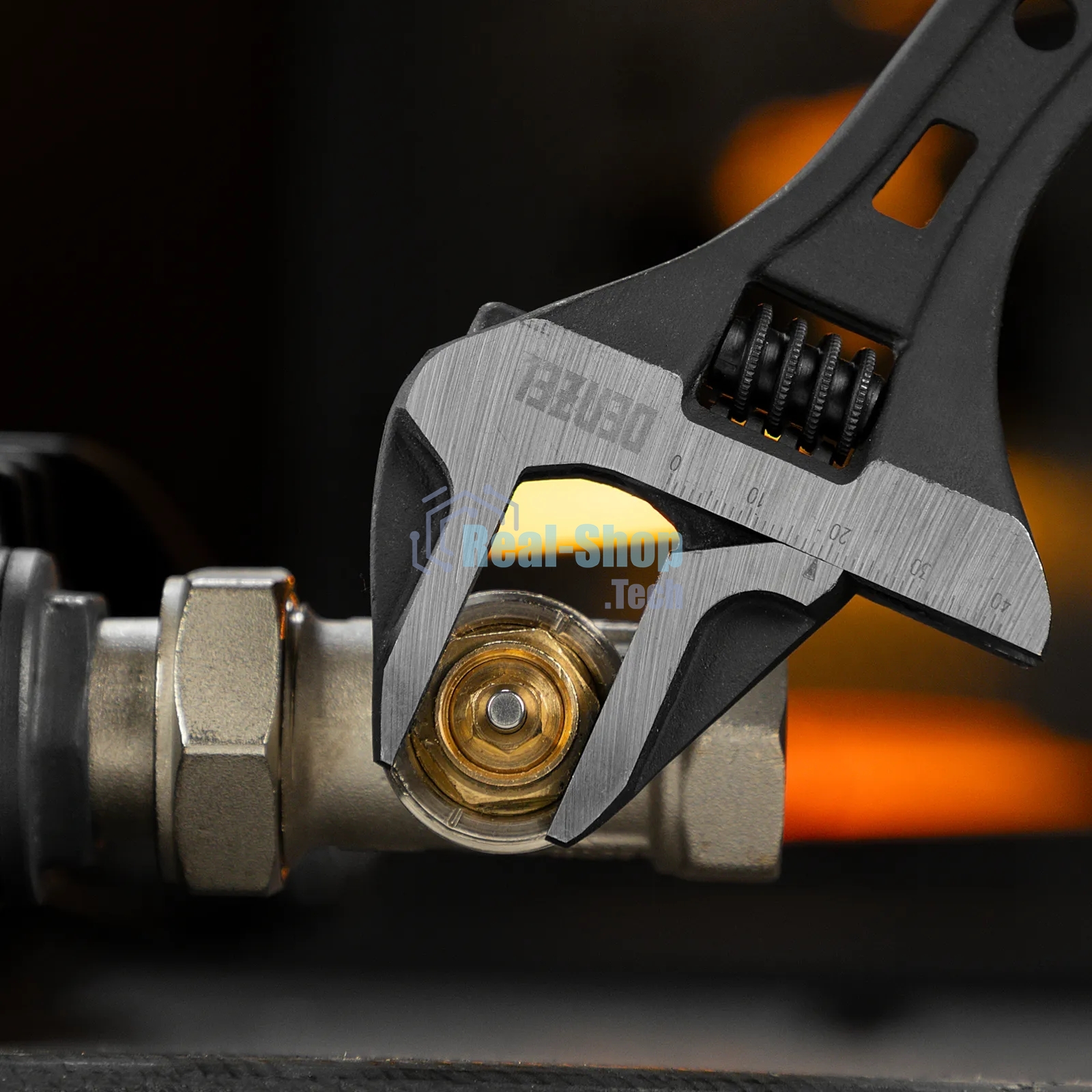 Ключ разводной Denzel 250 мм, CrV, кованый