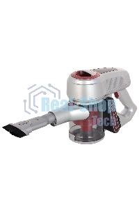 Пылесос вертикальный Sharp ECSB72RS серебристый/красный, питание от аккумулятора, 95 Вт, уборка сухая, пылесборник 1 л, работа от АКБ max 36 мин