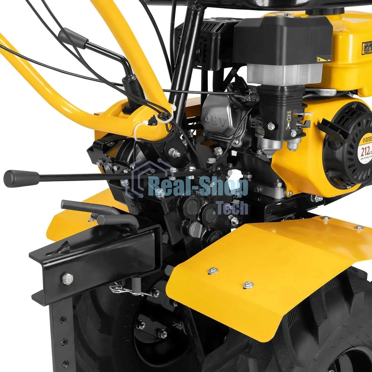 Мотоблок Denzel DPT-470S-PRO, 7 л.с., ремен.сцеп, фрез 3х4, ШОМ, передачи 4В/2Н