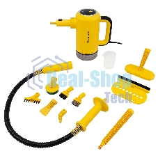 Пароочиститель Polaris PSC 1712С черно/желтый, 1700 ВТ, 360 мл