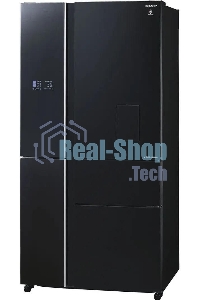 Холодильник Sharp SJWX99ABK серый, трехкамерный морозилка снизу 423/179л