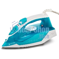 Утюг Vitek VT-8307 B синий/белый, 2400 Вт, 35 г/мин, 140 г/мин, 260 мл