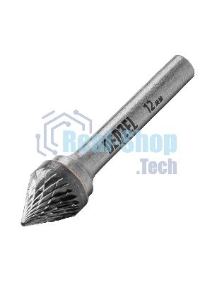 Борфреза по металлу Denzel твердосплавная, зенкер 60 град., тип-J, 12 мм